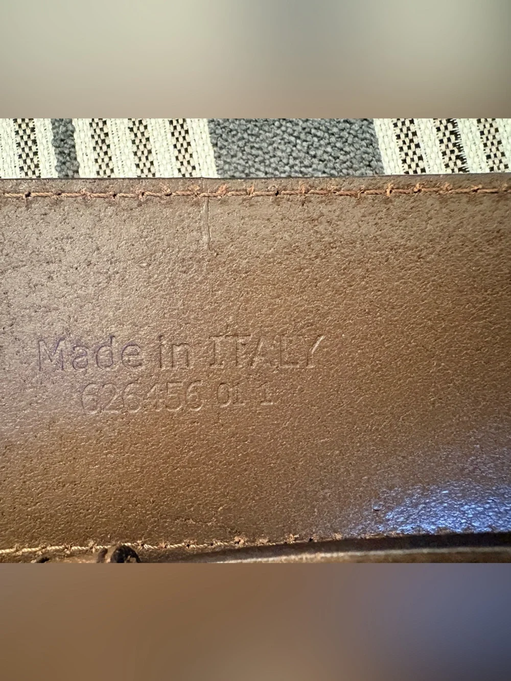Banana Republic Taupe Brown Leather Belt Size S Made in Italy